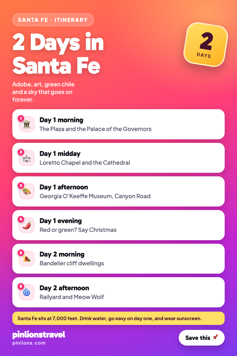 The Perfect 2-Day Santa Fe Itinerary