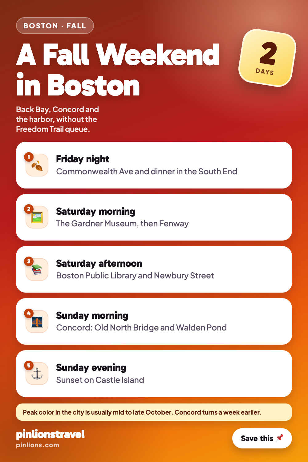 The Perfect Fall Weekend in Boston