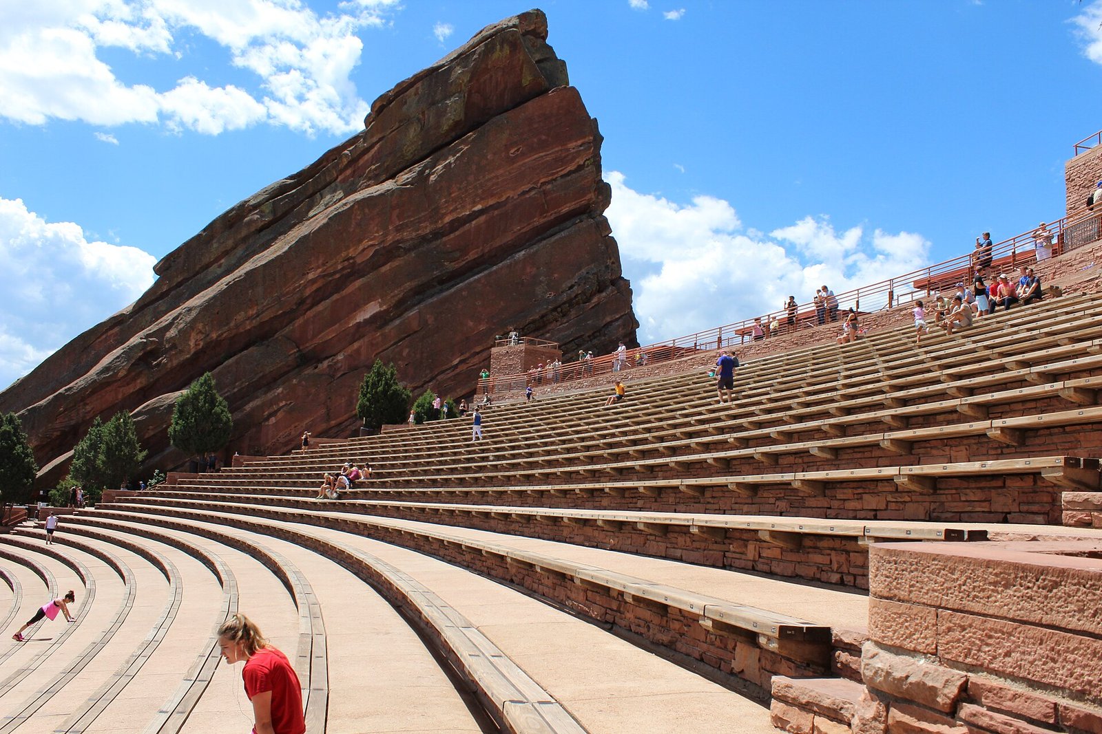 Red Rocks Amphitheatre in the foothills west of Denver