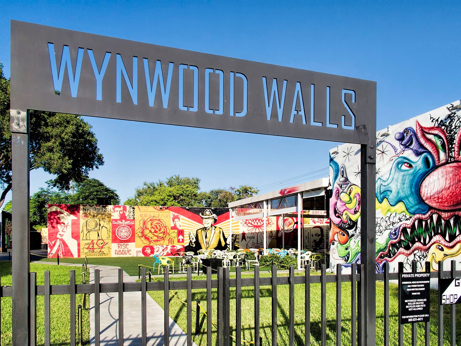 The entrance to the Wynwood Walls in Miami