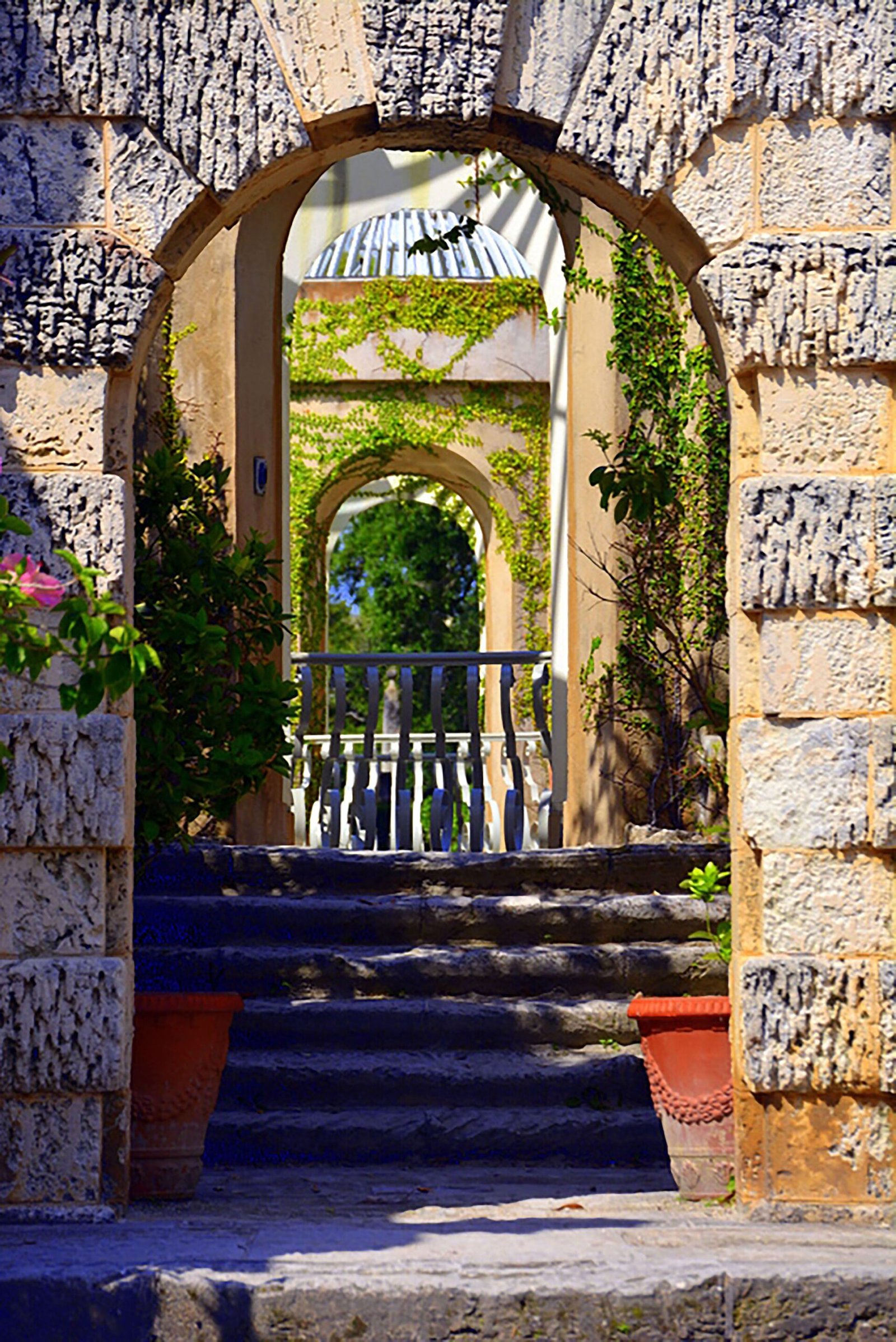 The Italian Renaissance-style house and gardens at Vizcaya, Miami