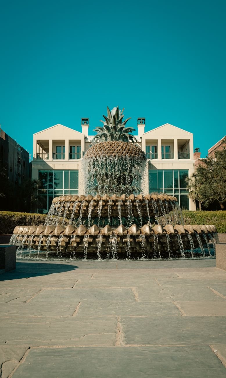 The Pineapple Fountain in Charleston's Waterfront Park