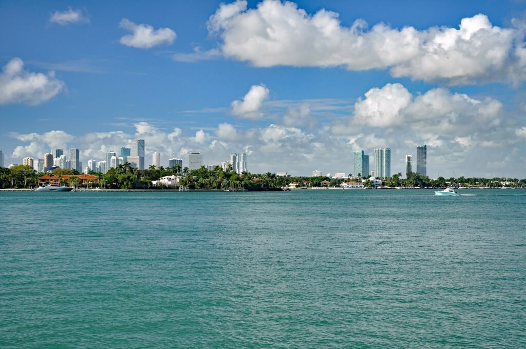 The Miami skyline across Biscayne Bay