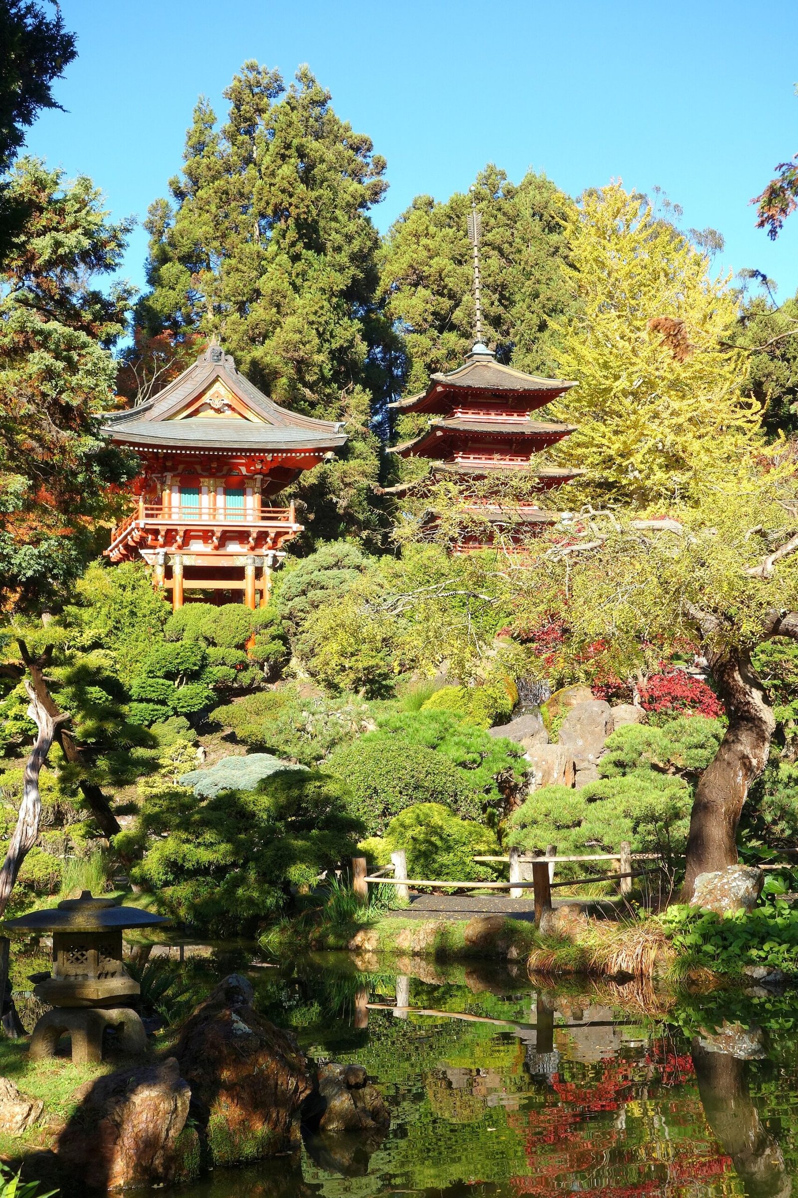 The pagoda in the Japanese Tea Garden in Golden Gate Park