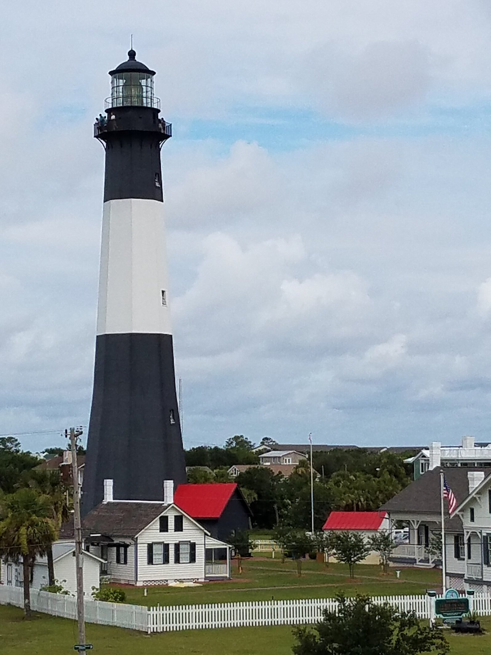 The black and white Tybee Island Light Station