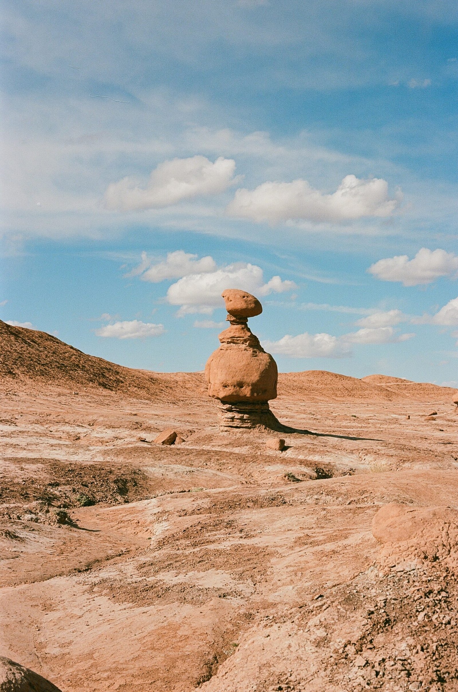 Mushroom-shaped rock formations in Goblin Valley State Park