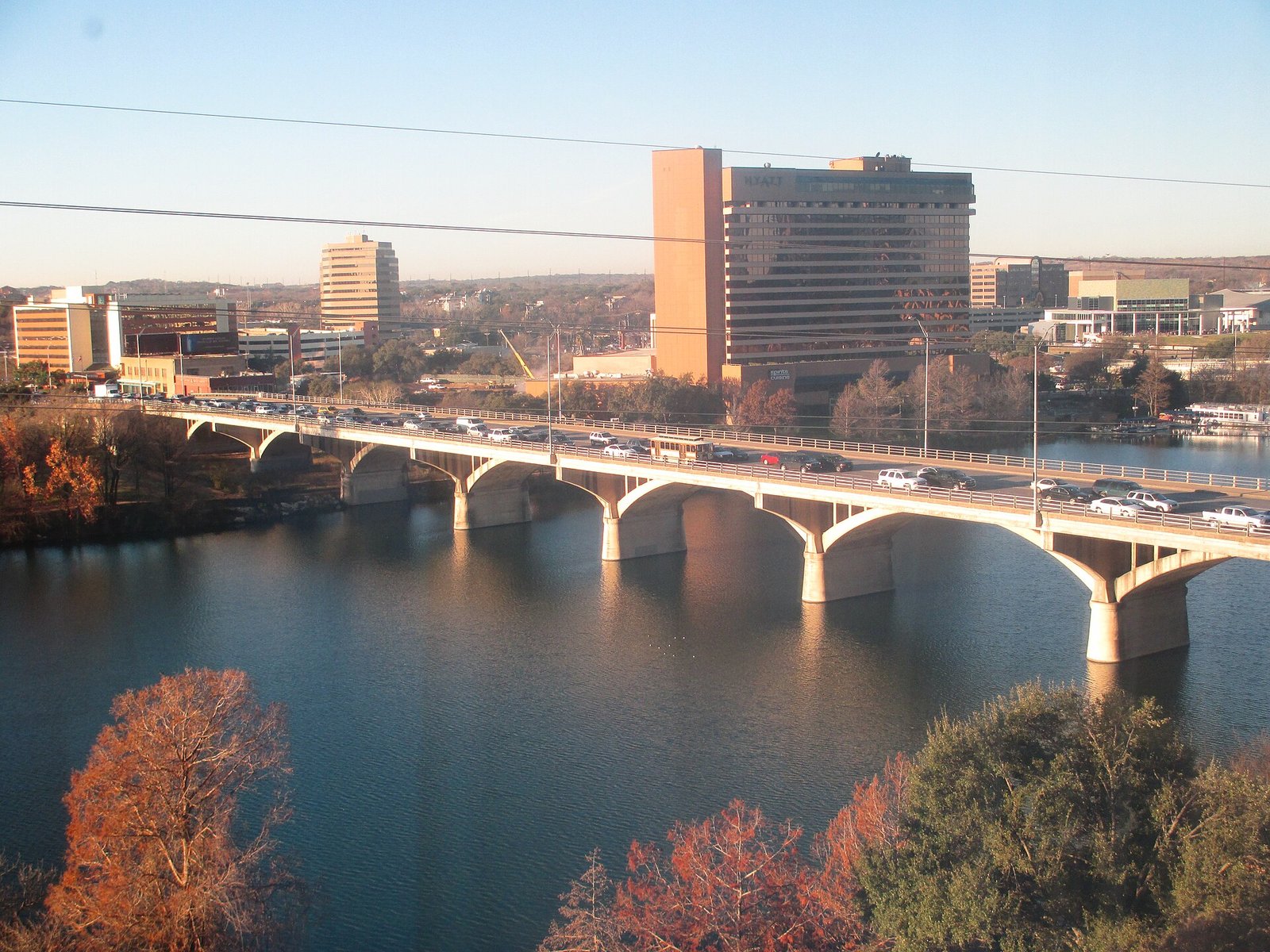 The Congress Avenue Bridge over Lady Bird Lake, home to Austin's bats