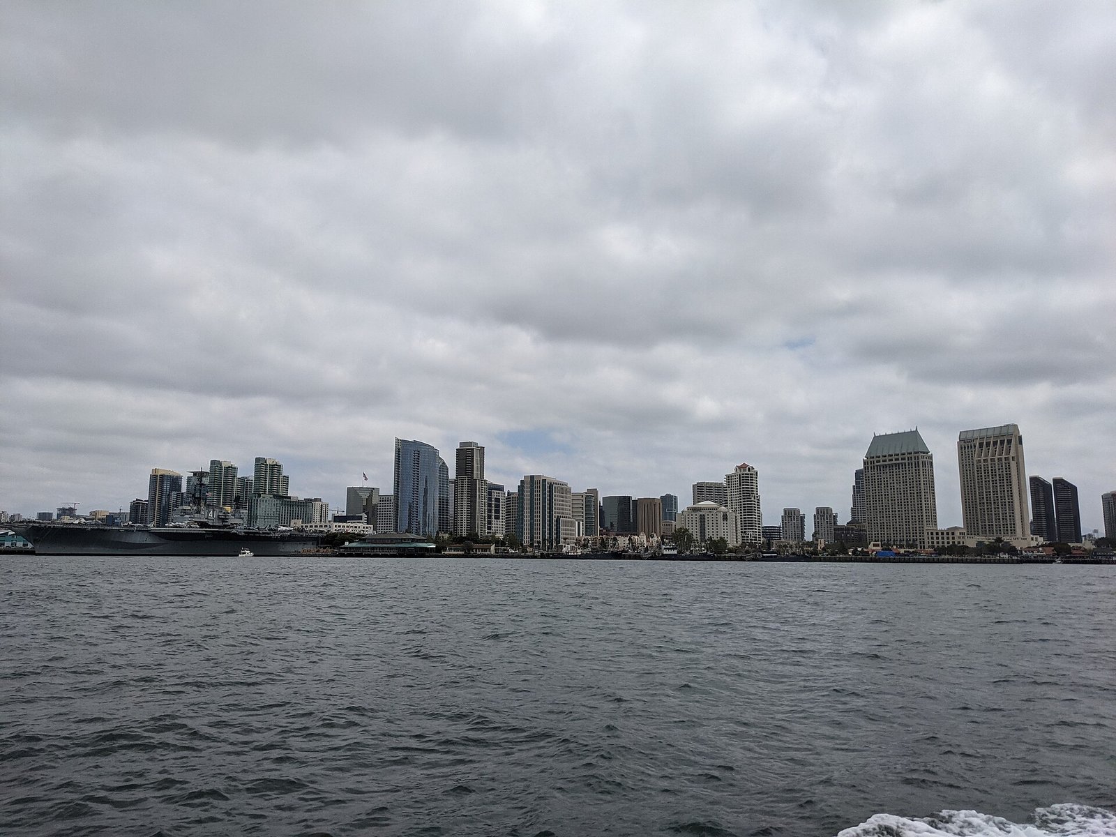The San Diego skyline across the bay