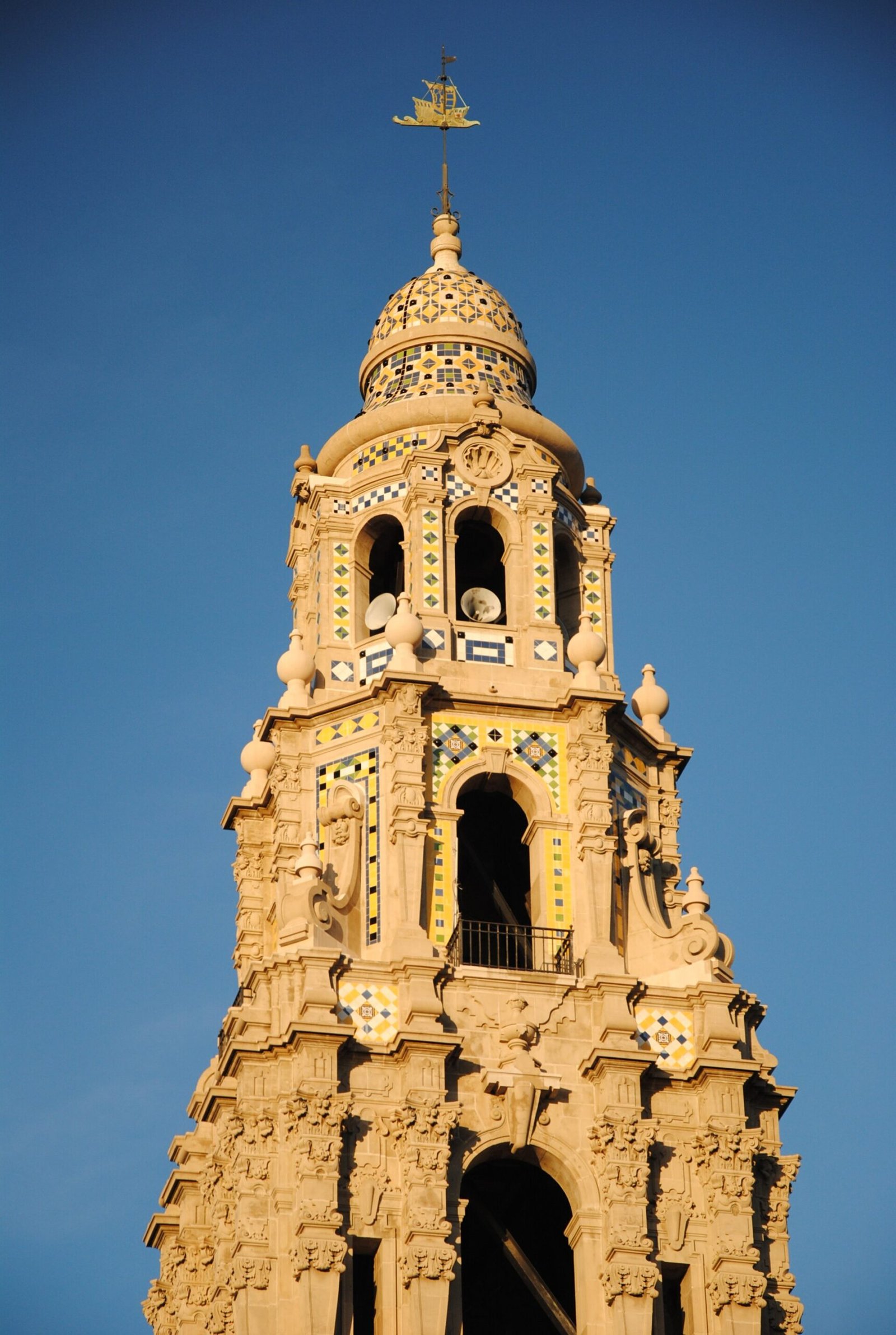 The California Tower and Spanish-style buildings in Balboa Park