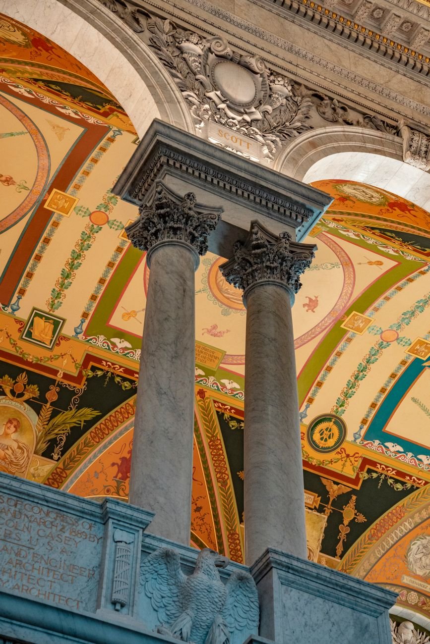 The Great Hall of the Library of Congress Thomas Jefferson Building