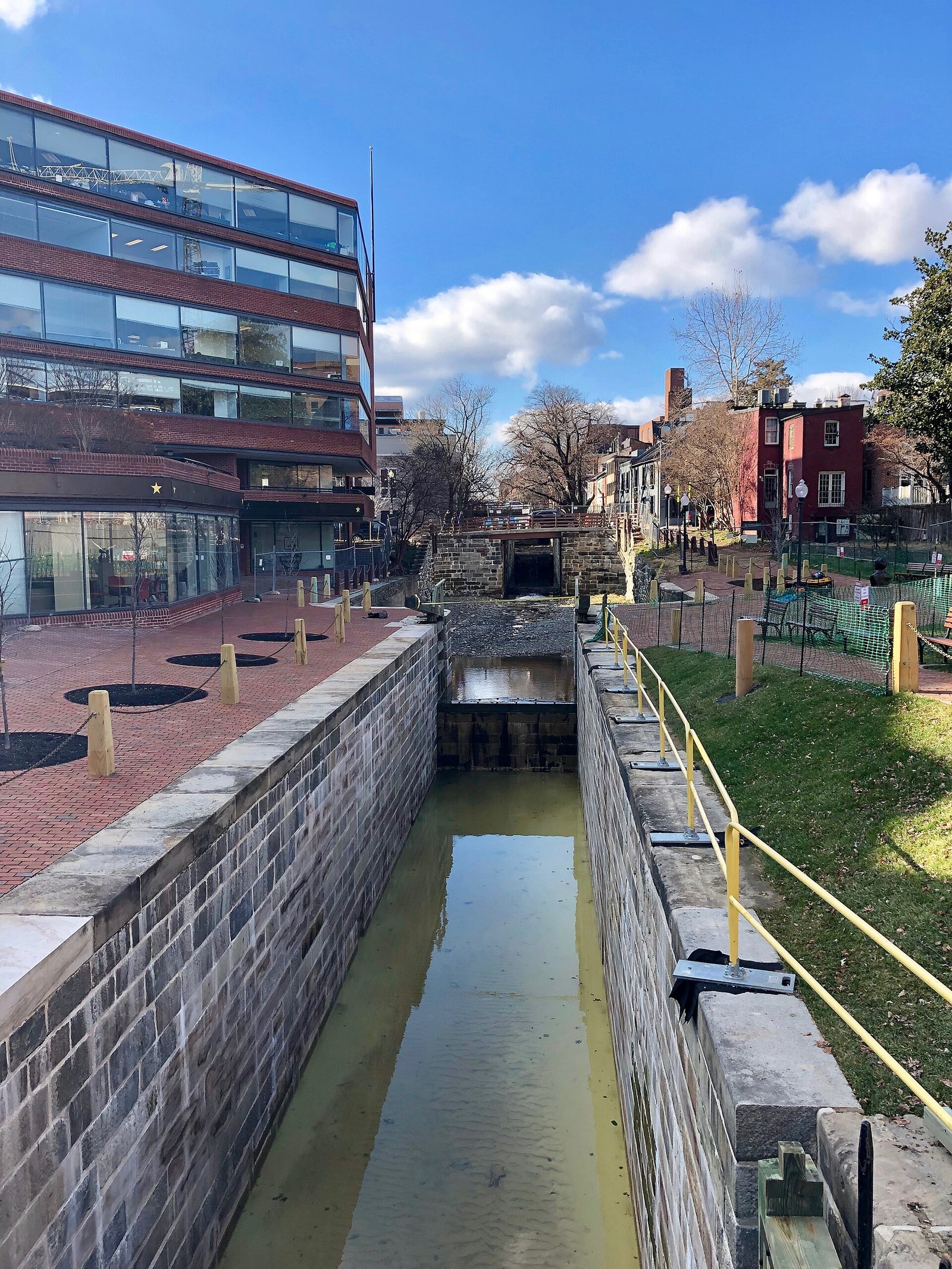 The C&O Canal running through Georgetown in Washington DC