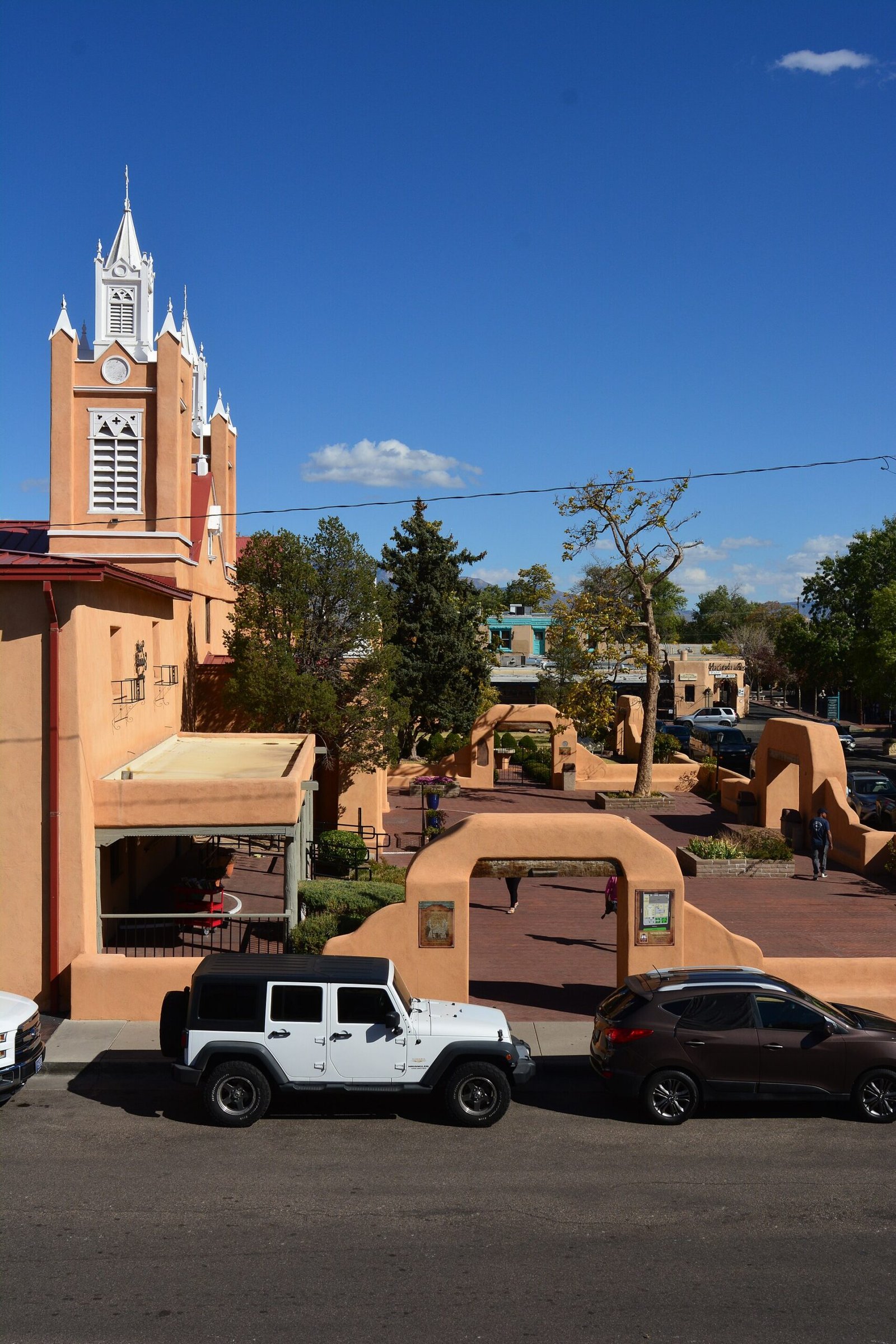 San Felipe de Neri Church on the plaza in Albuquerque's Old Town