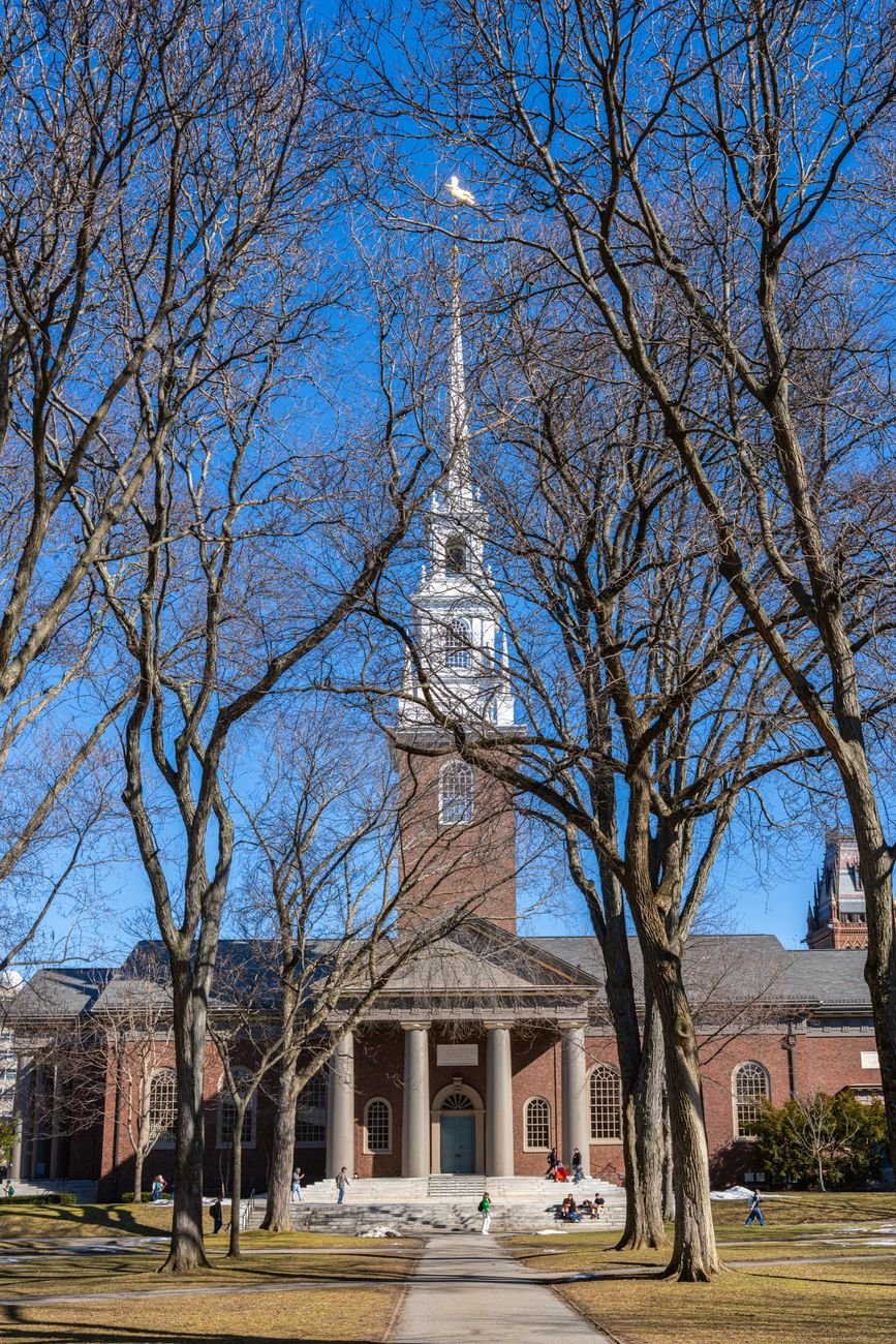Harvard Yard in Cambridge in the autumn