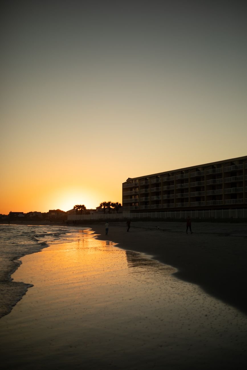 Sunset at Folly Beach, South Carolina