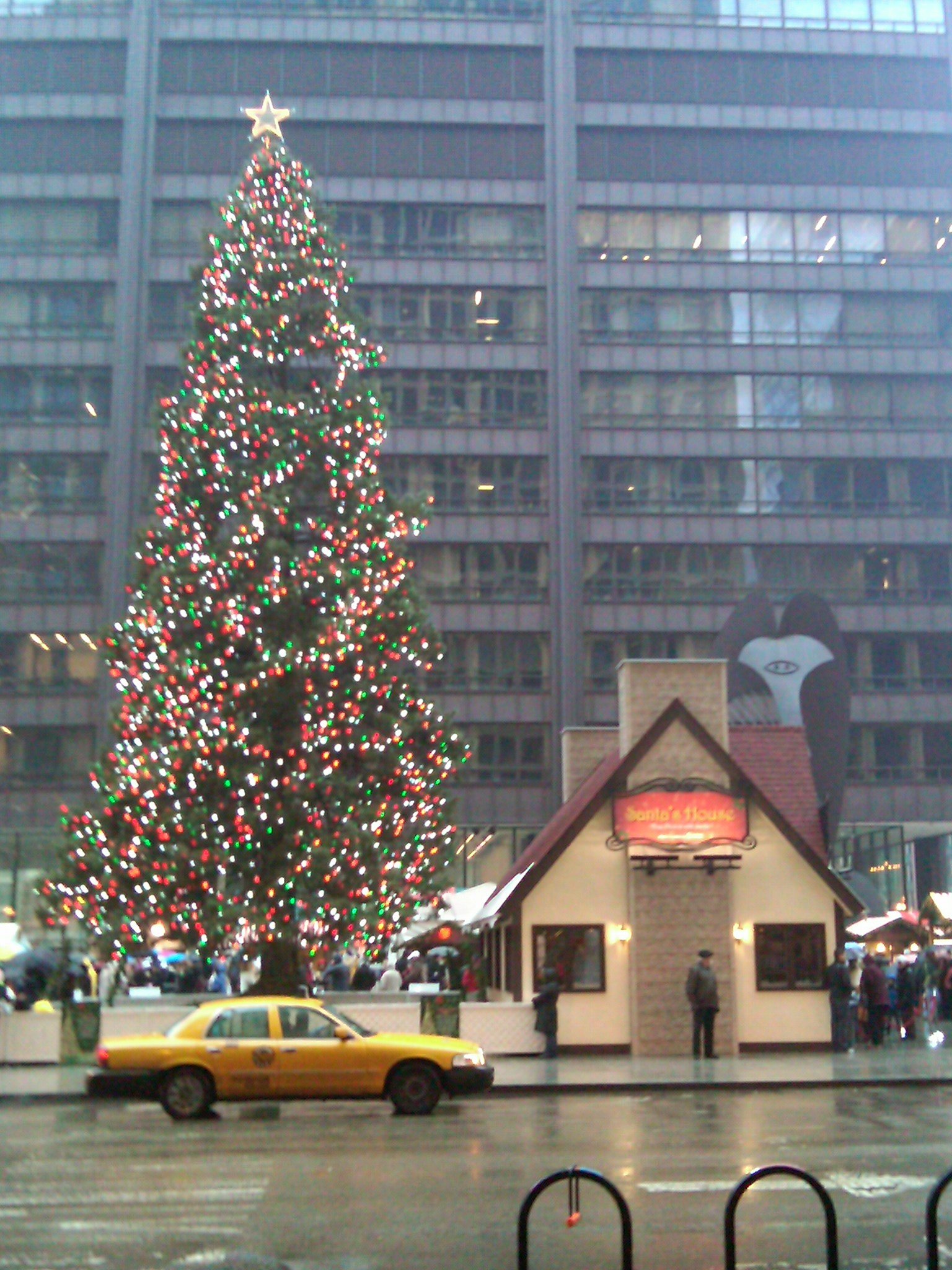 Stalls at the Christkindlmarket in Chicago