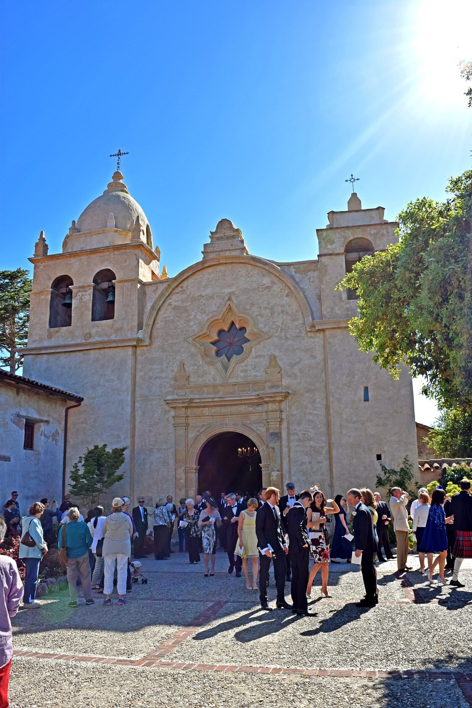 The stone church of Carmel Mission, founded in 1770