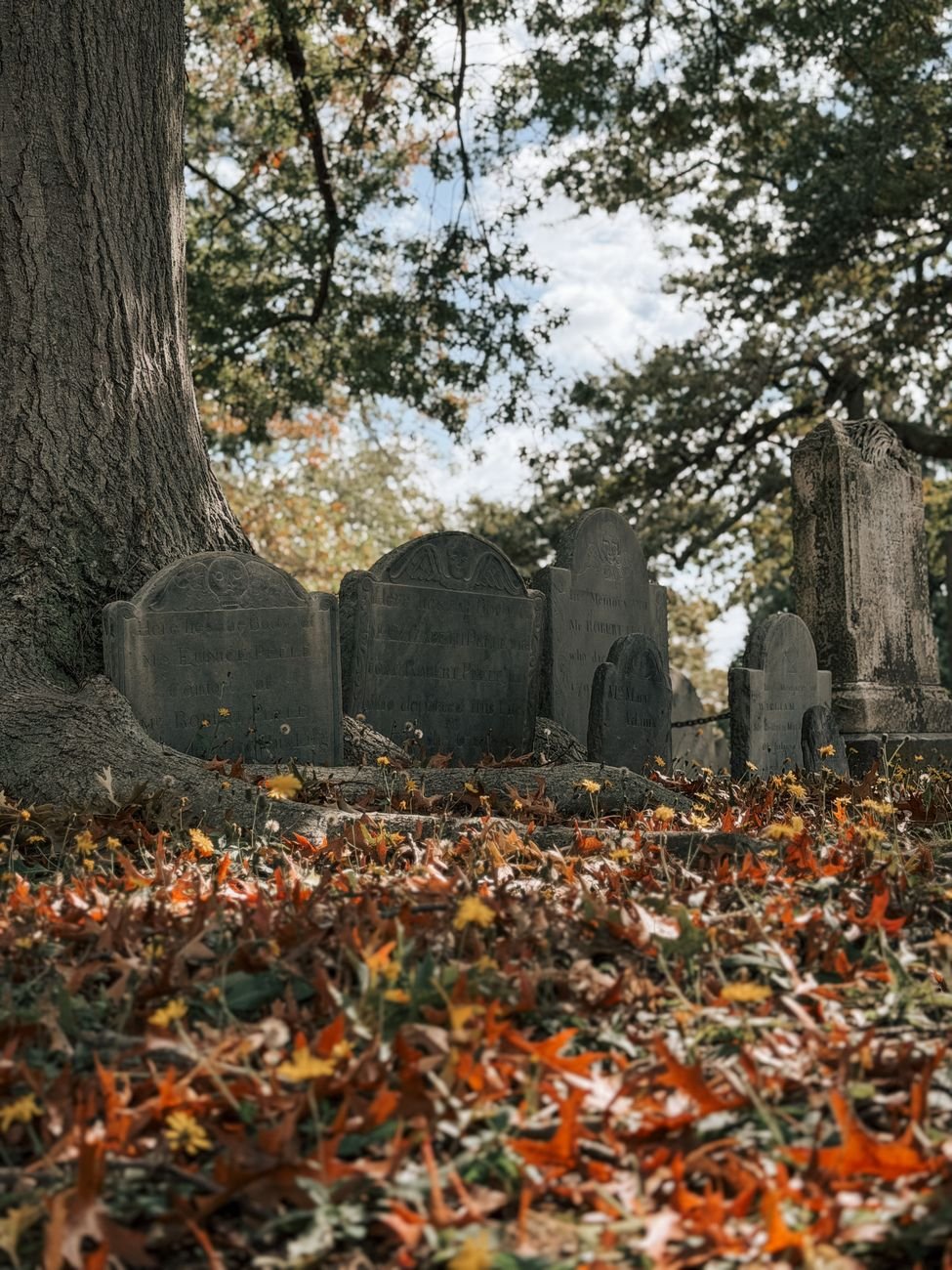 The Old Burying Point, one of the oldest cemeteries in America, in Salem