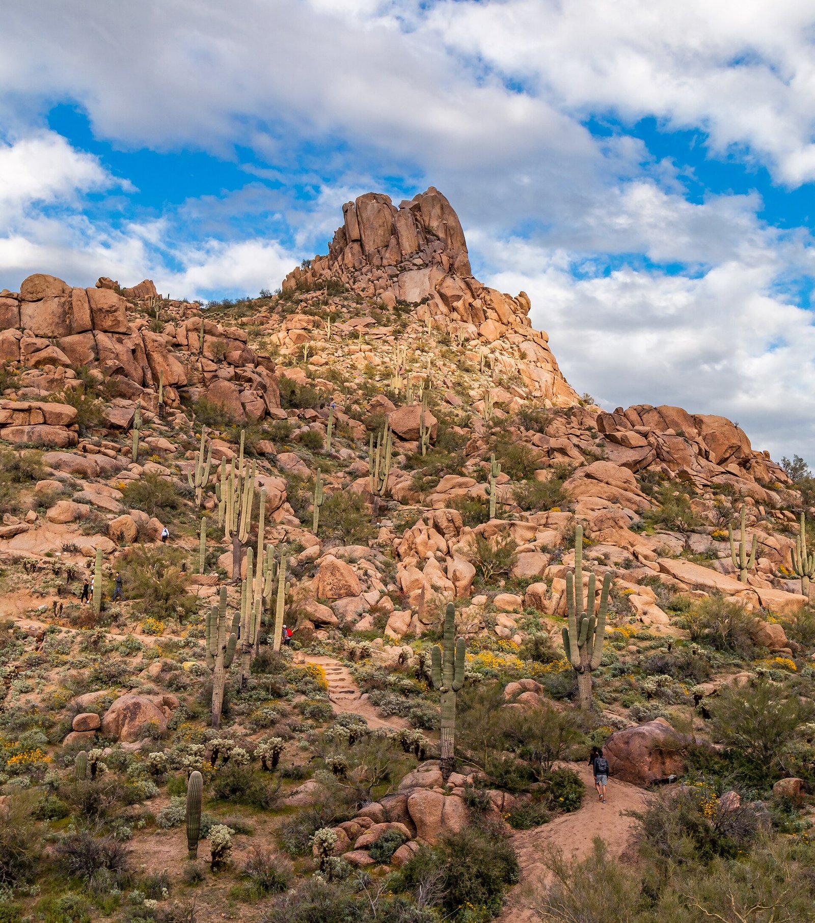 Boulders on top of Pinnacle Peak in north Scottsdale