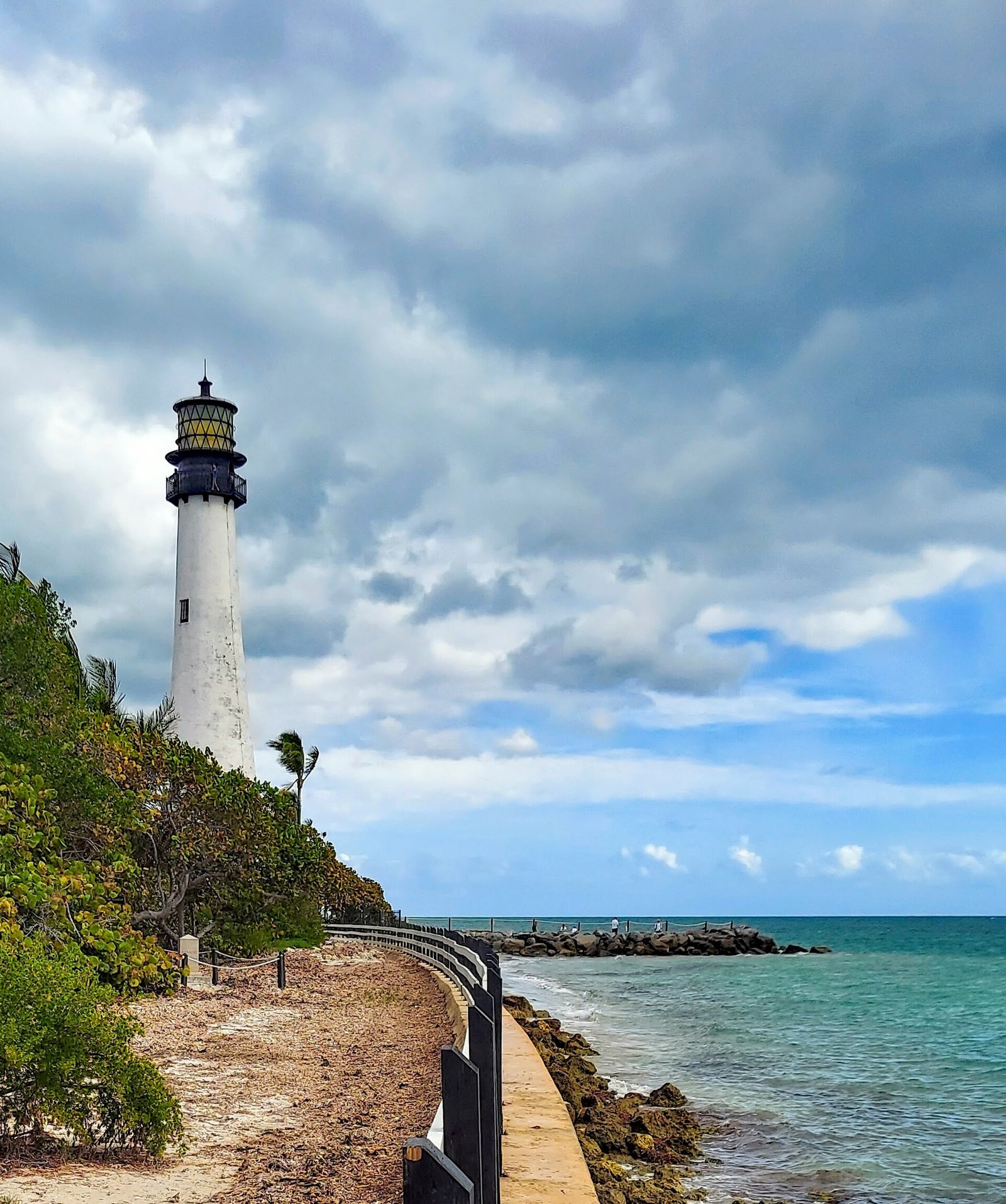 The Cape Florida Lighthouse at Bill Baggs State Park on Key Biscayne