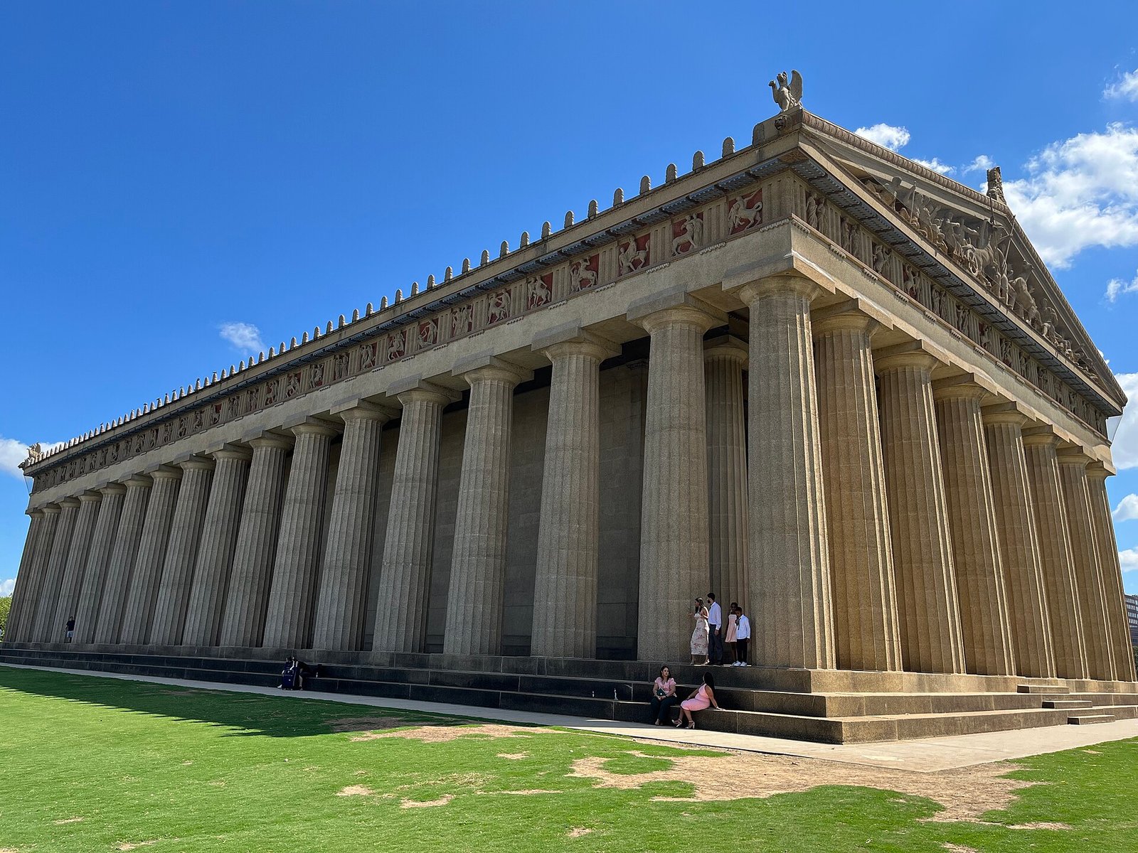 The full-scale Parthenon replica in Centennial Park, Nashville
