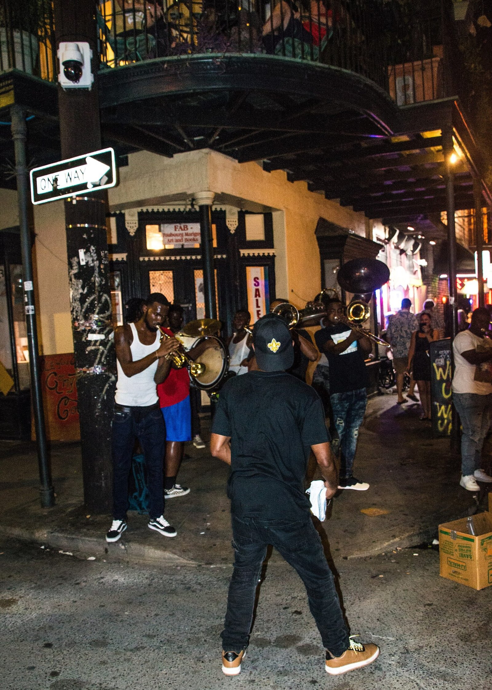 Frenchmen Street in New Orleans, where the live music is
