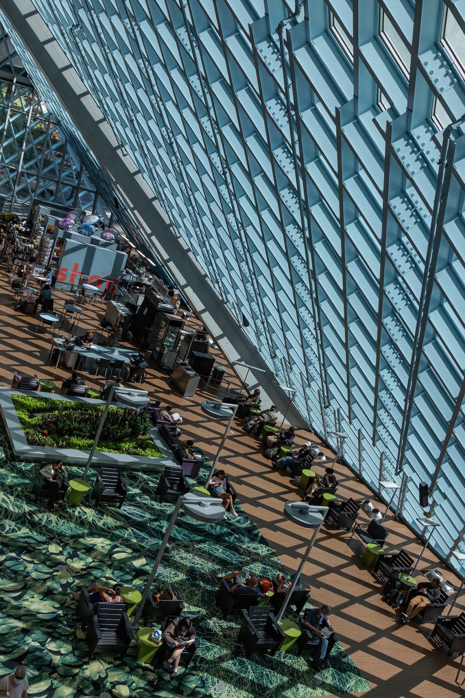 The Seattle Central Library and its glass and steel facade