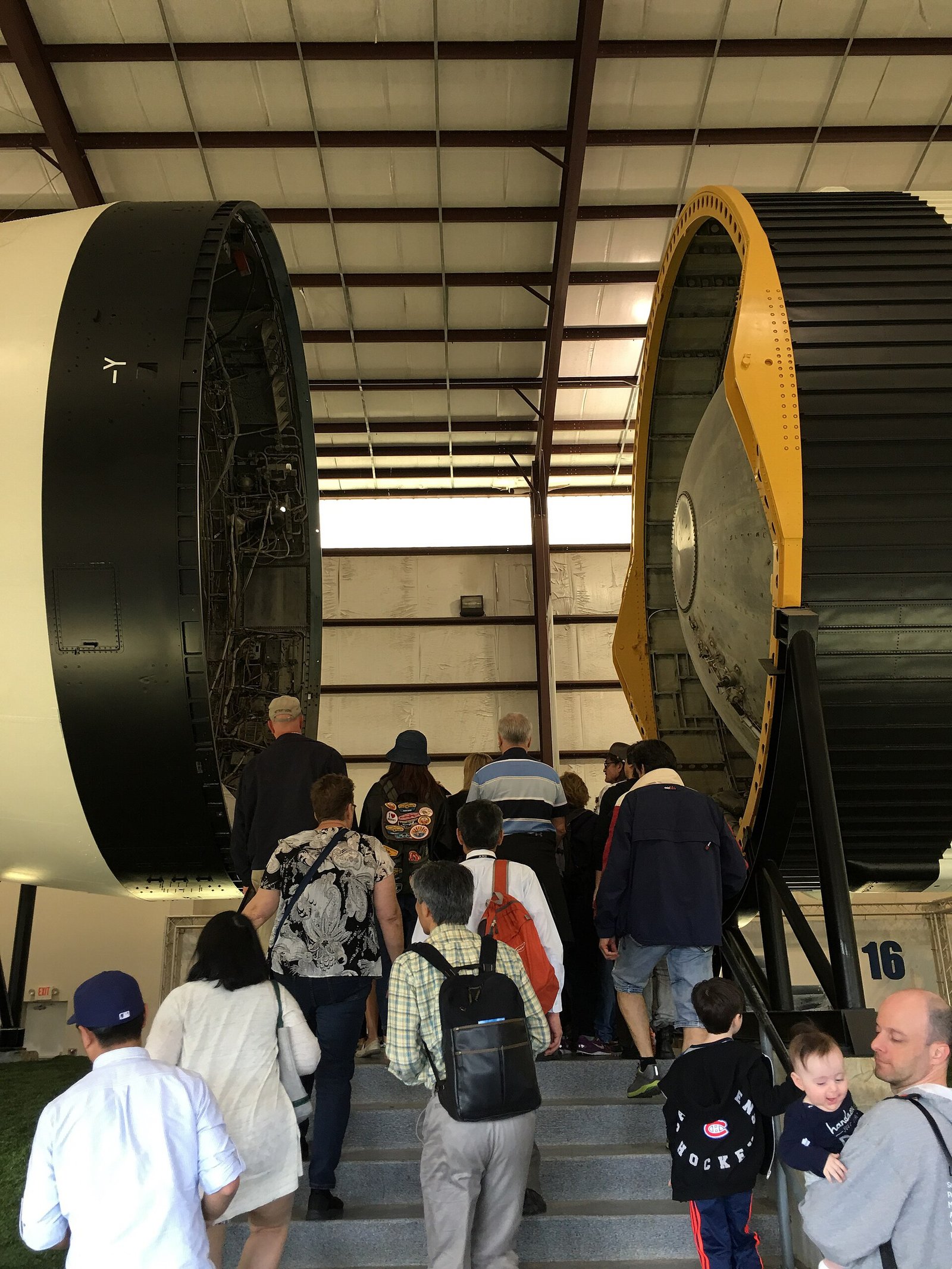 A Saturn V rocket at Space Center Houston